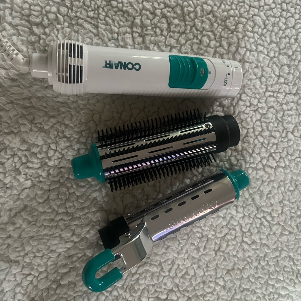 Conair Hot Air Curling Iron & Brush with travel case